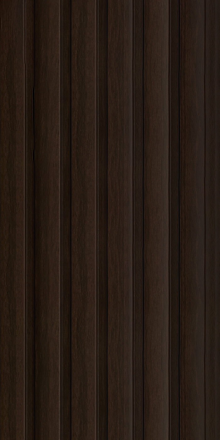Wenge Slatted Polypropylene Interior Decorative Wall Panel