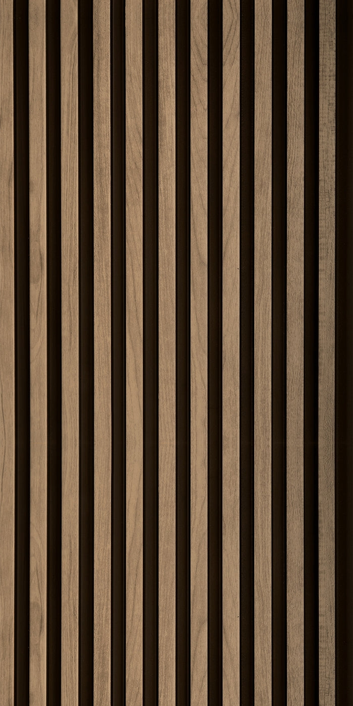Yellow Oak Two-Tone Medium Slatted Polypropylene Interior Decorative Wall Panel