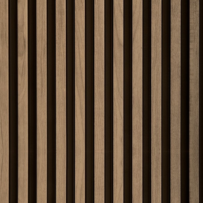 Yellow Oak Two-Tone Medium Slatted Polypropylene Interior Decorative Wall Panel