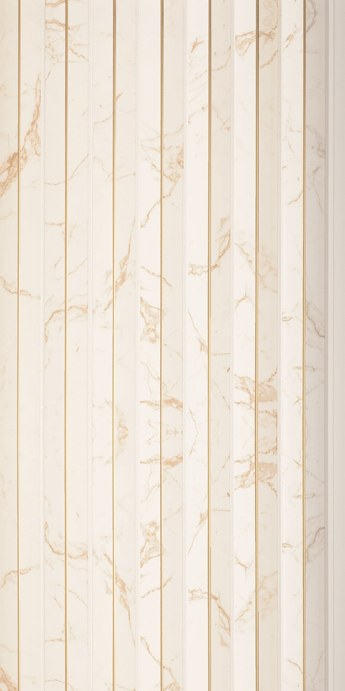 Gilded Vein Corrugated Polypropylene Interior Decorative Wall Panel