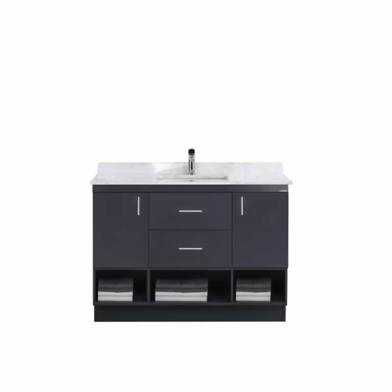 Himmel 48" Freestanding Bathroom Vanity with Carrara Quartz Top and Porcelain Undermount Sink