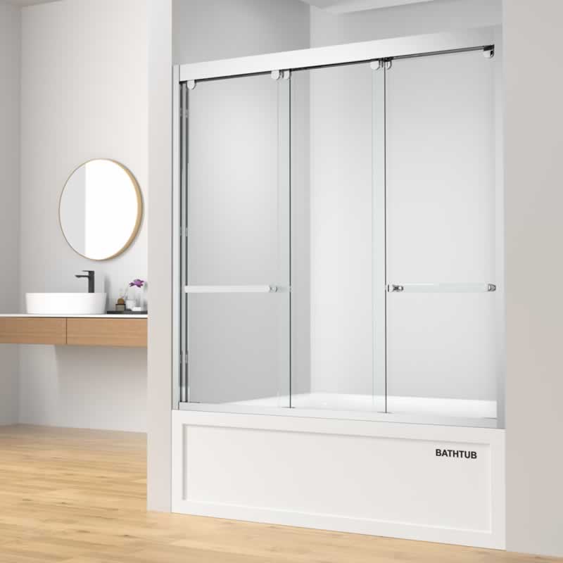 Belladonna Semi-Frameless Triple Sliding Shower Door