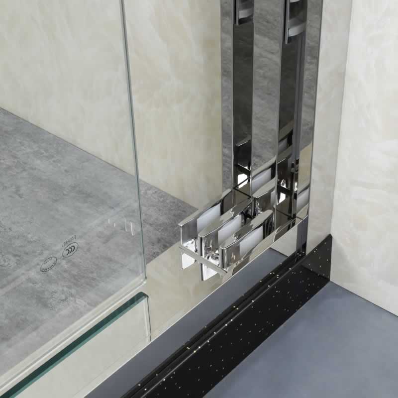Belladonna Semi-Frameless Triple Sliding Shower Door