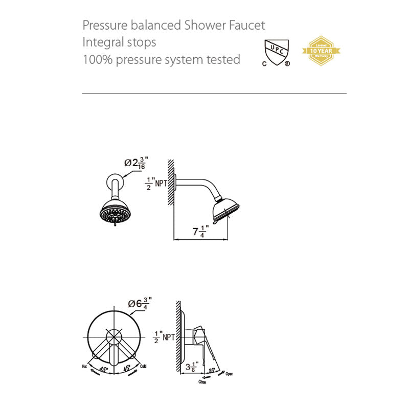 Arvid Shower Faucet