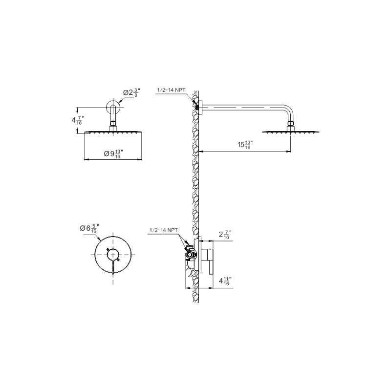 Gabriel Shower Faucet