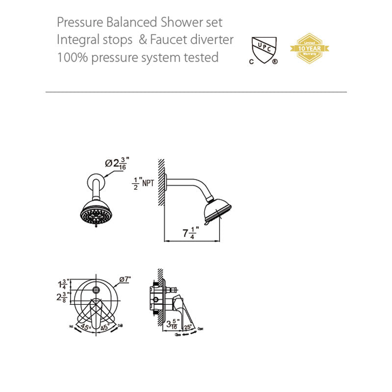 Oliver Shower Faucet