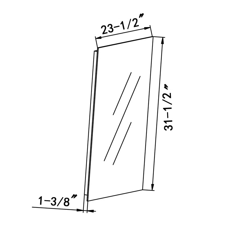 Obadiah Rectangle LED Mirror