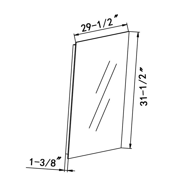 Obadiah Rectangle LED Mirror