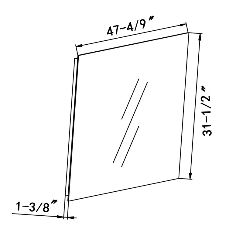 Obadiah Rectangle LED Mirror