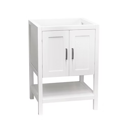 Monterey 24" Freestanding Bathroom Vanity with Solid Surface Integrated Sink Top