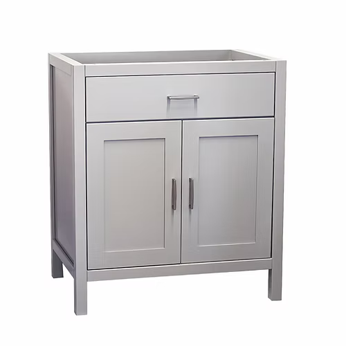 Newport 30" Freestanding Bathroom Vanity with Solid Surface Integrated Sink Top