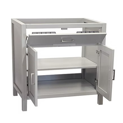 Newport 36" Freestanding Bathroom Vanity with Solid Surface Integrated Sink Top