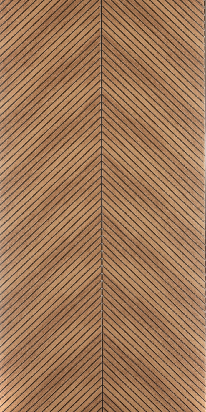 Golden Oak Herringbone Polypropylene Interior Decorative Wall Panel