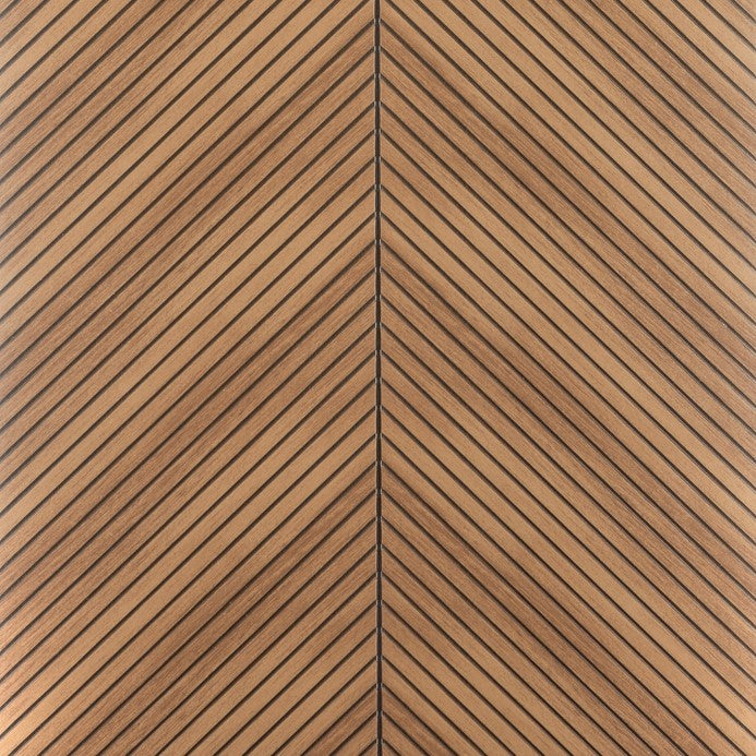 Golden Oak Herringbone Polypropylene Interior Decorative Wall Panel