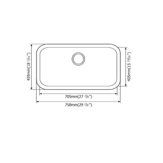 Wilcox 30" Stainless Steel Undermount Kitchen Sink