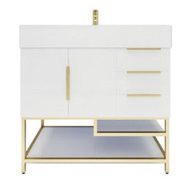 Bethany 36" Freestanding Bathroom Vanity with Reinforced Acrylic Integrated Sink Top