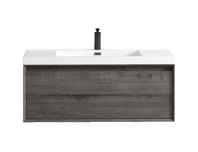 Bella 42" Wall Mounted Bathroom Vanity with Reinforced Acrylic Integrated Sink Top