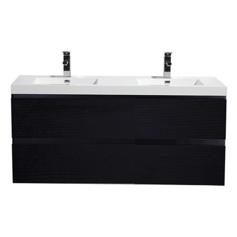 Bohemia Lina 48" Wall Mounted Bathroom Vanity with Reinforced Acrylic Integrated Sink Top