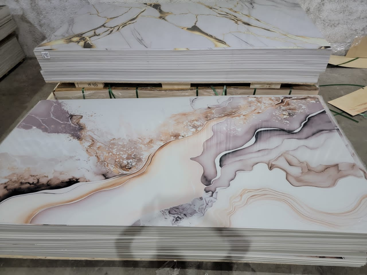 Blush Nebula PVC Shower Wall Panel