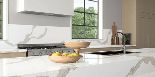 Caesarstone® Supernatural Ultra Calacatta Maximus Quartz Slab