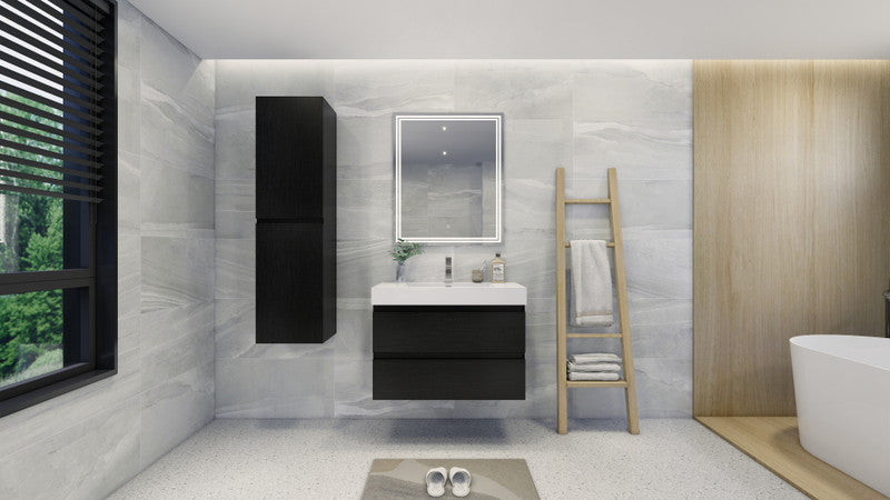 Fortune 36" Wall Mounted Bathroom Vanity with Reinforced Acrylic Integrated Sink Top