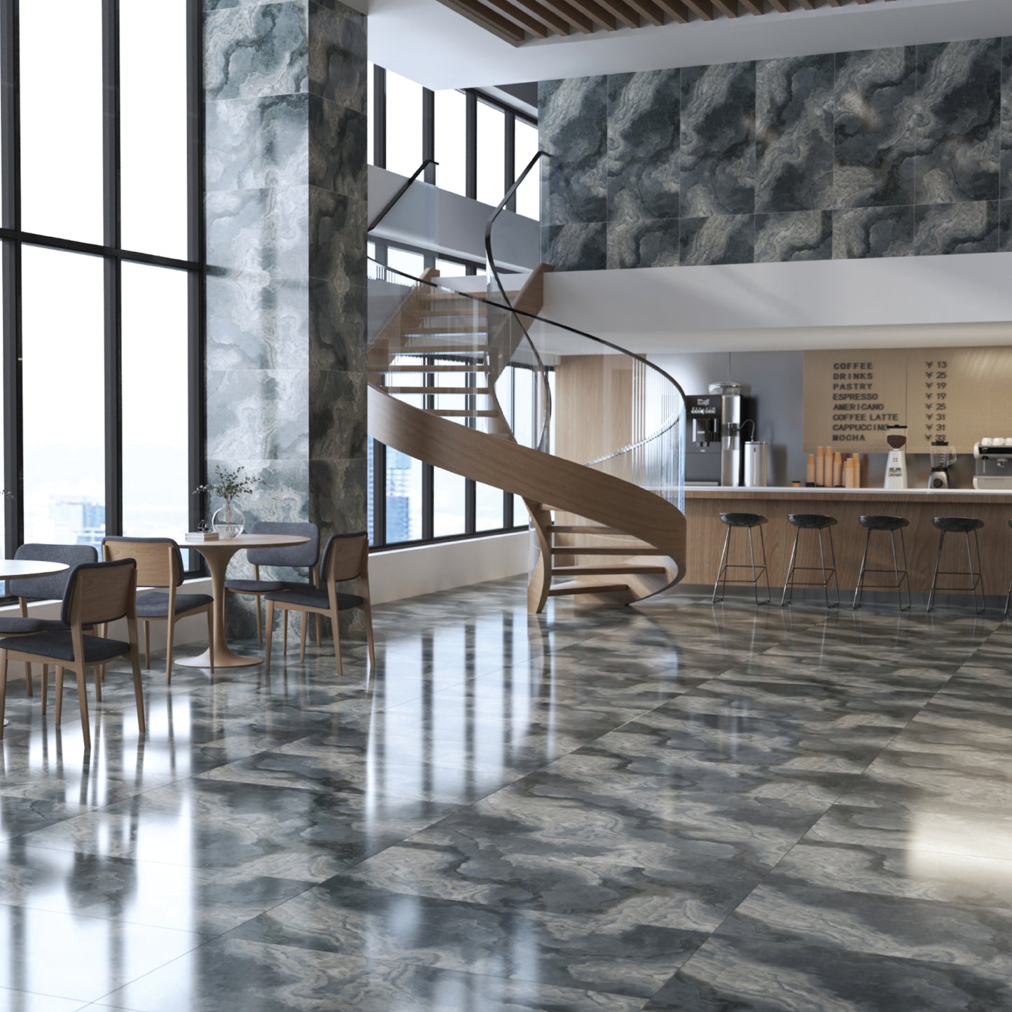 Majestic Grey Color Body Porcelain Tile