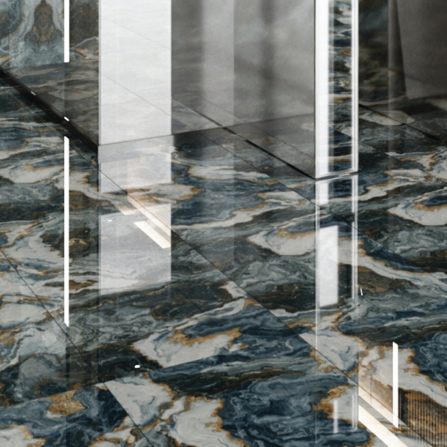 Majestic Blue Color Body Porcelain Tile