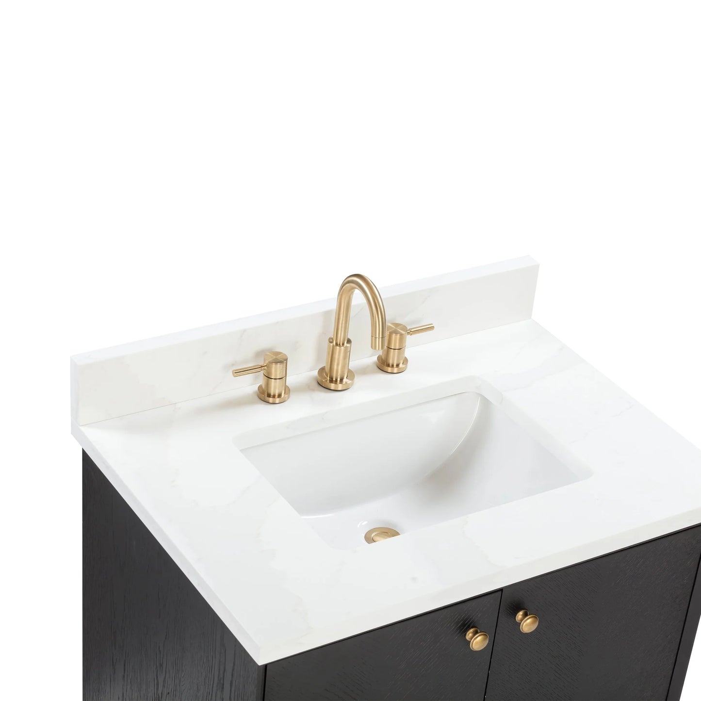 Adele 30" Freestanding Bathroom Vanity with Calacatta White Quartz Top and Vitreous China Undermount Sink