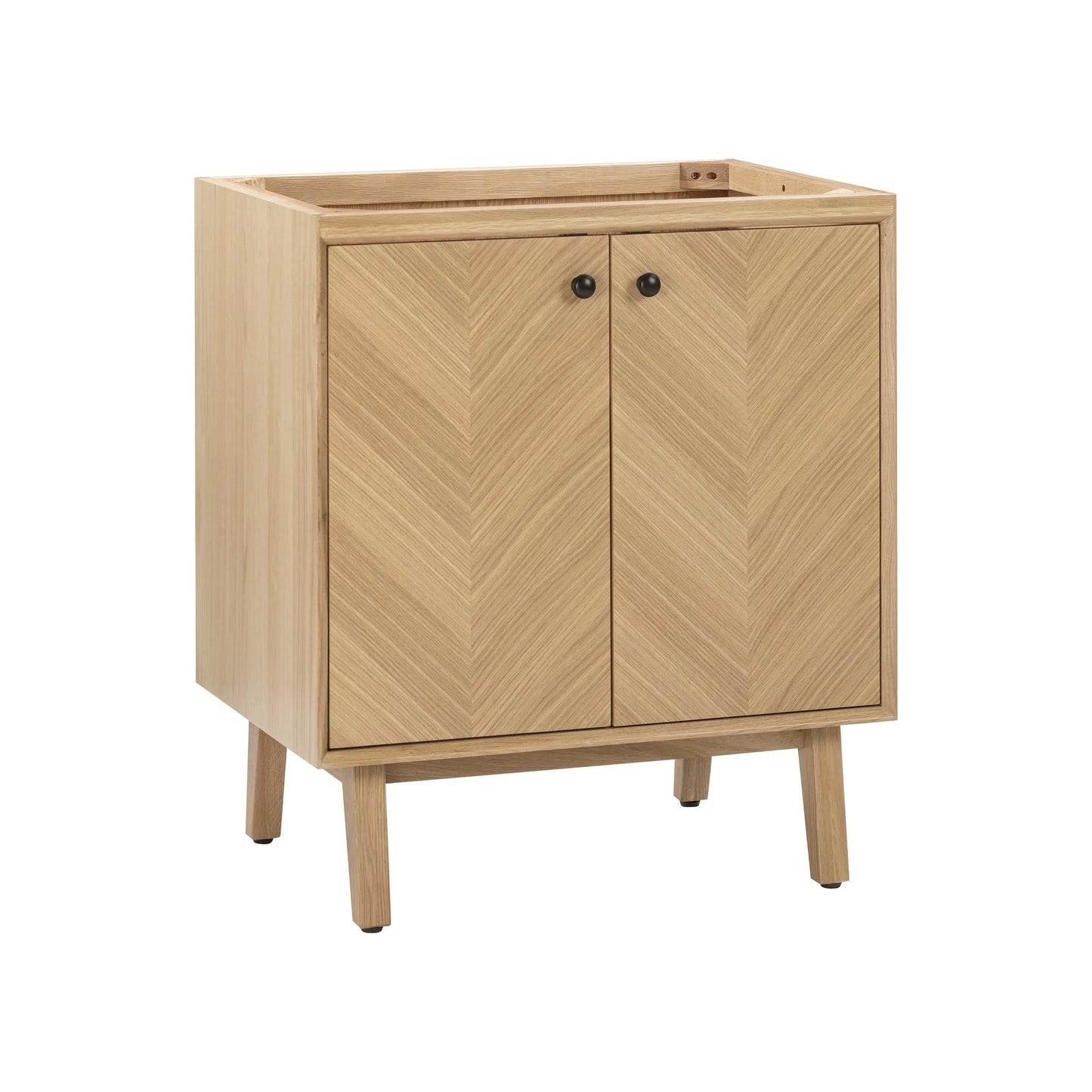 Adele 30" Freestanding Bathroom Vanity with Calacatta White Quartz Top and Vitreous China Undermount Sink