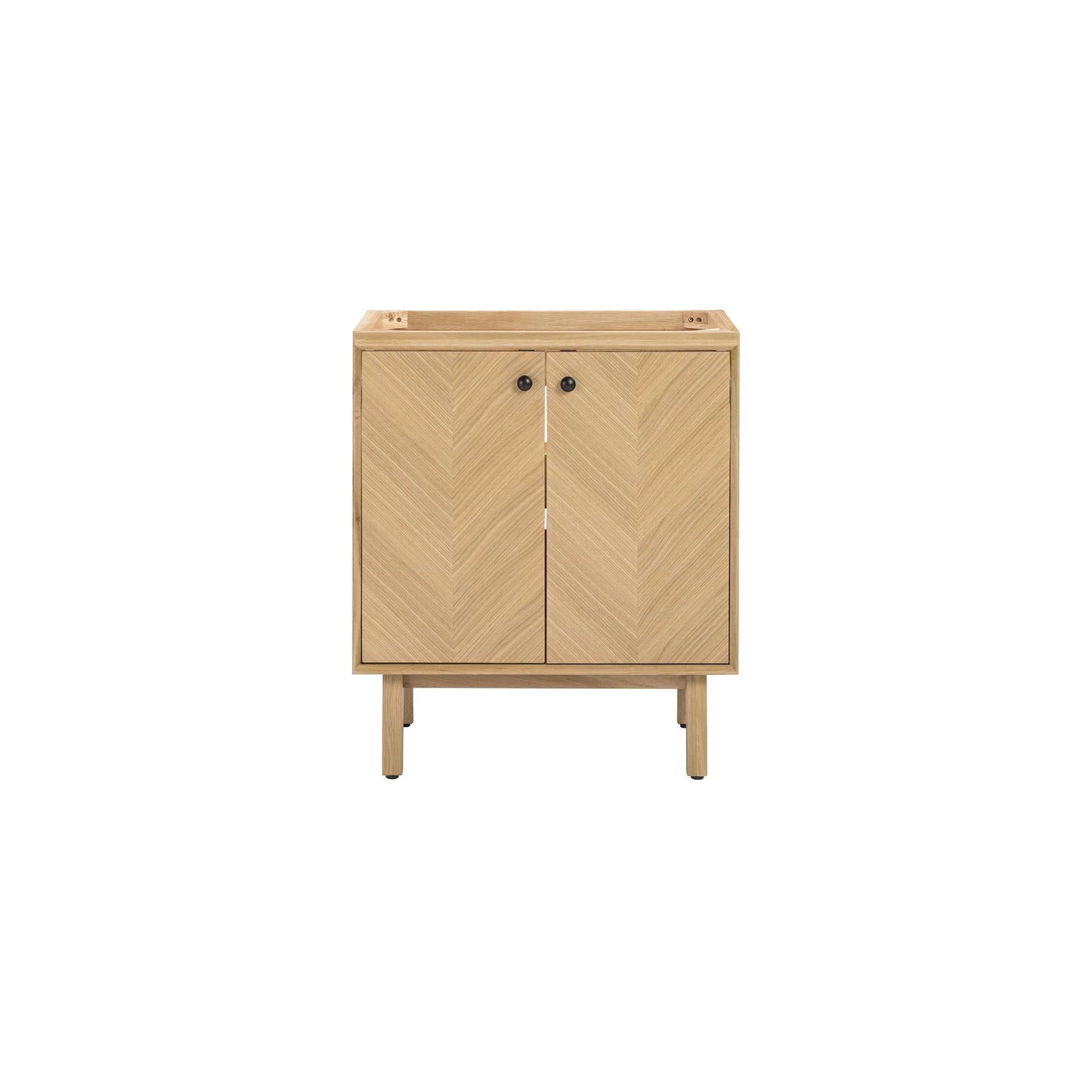 Adele 30" Freestanding Bathroom Vanity with Calacatta White Quartz Top and Vitreous China Undermount Sink