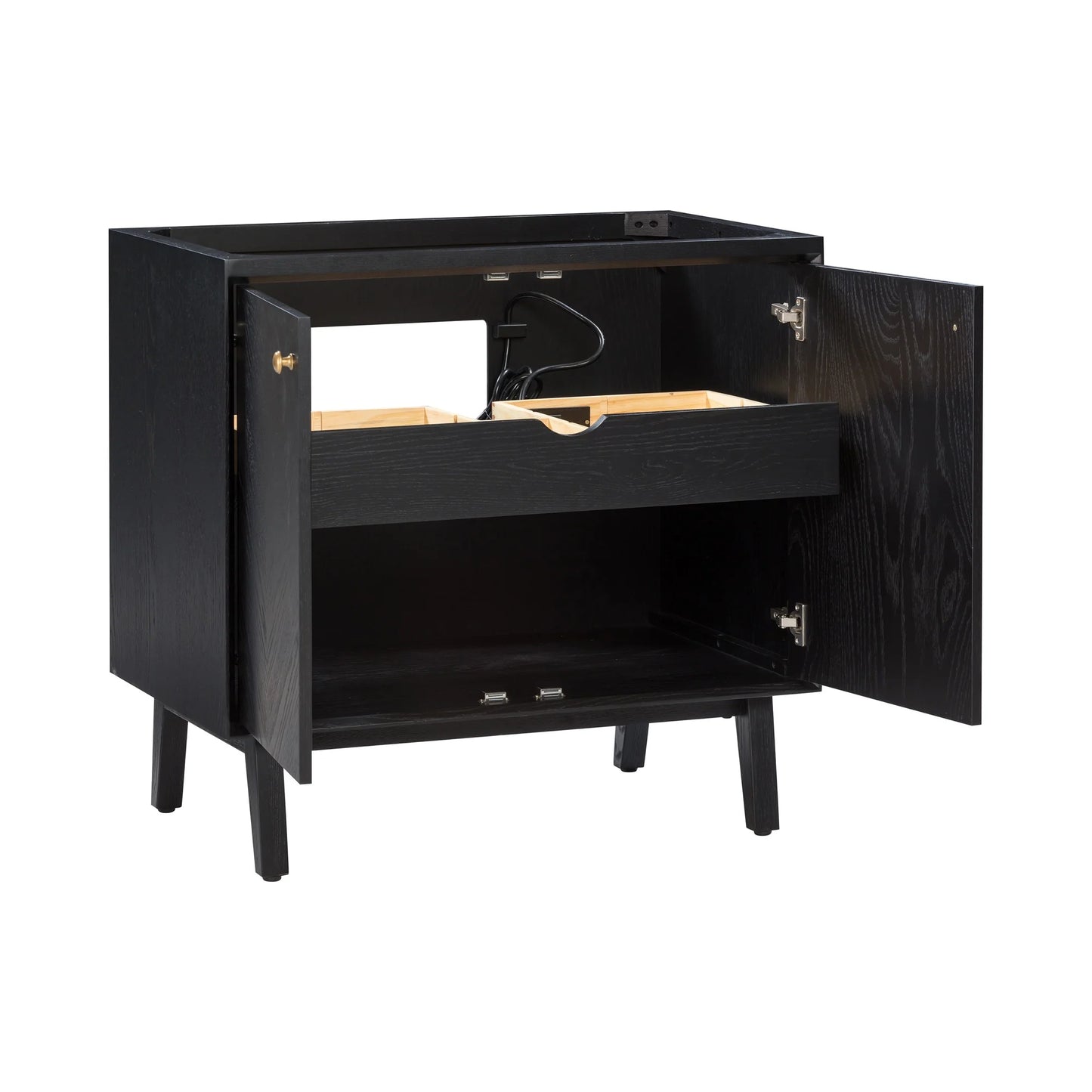Adele 36" Freestanding Bathroom Vanity with Calacatta White Quartz Top and Vitreous China Undermount Sink