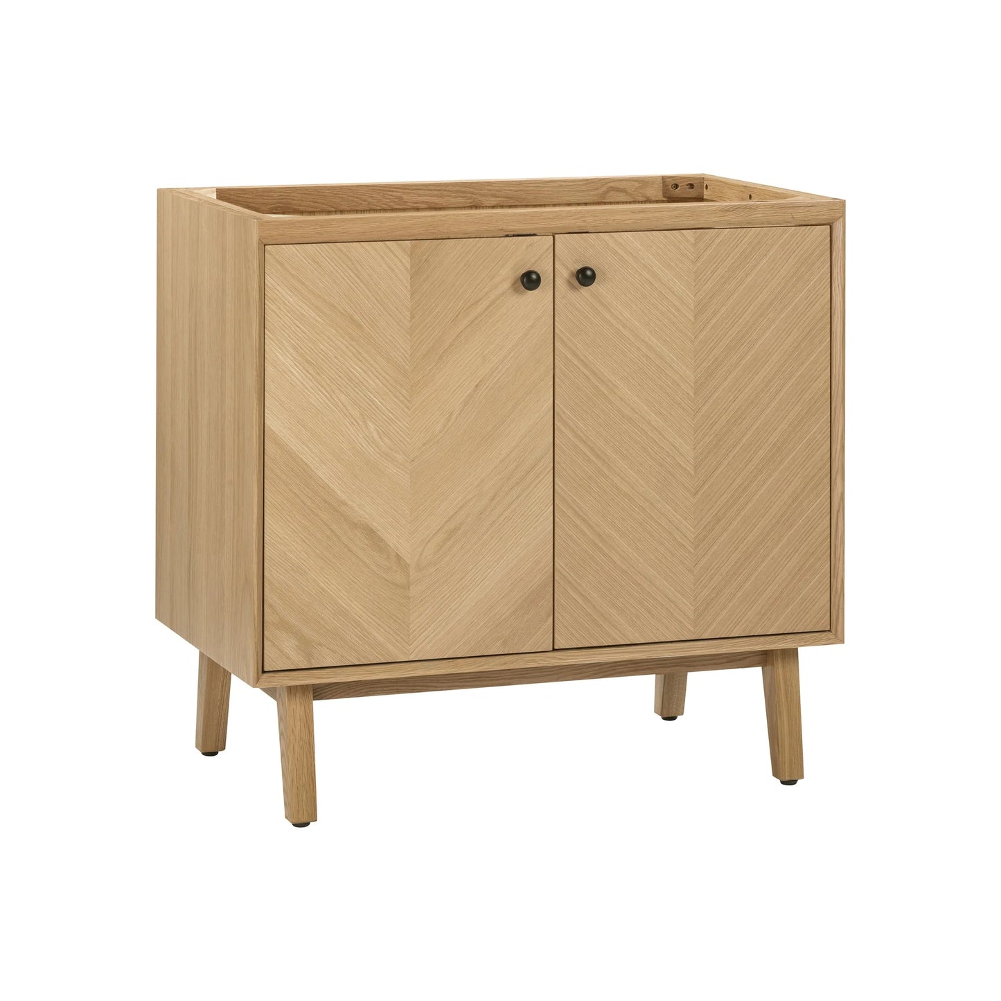 Adele 36" Freestanding Bathroom Vanity with Calacatta White Quartz Top and Vitreous China Undermount Sink