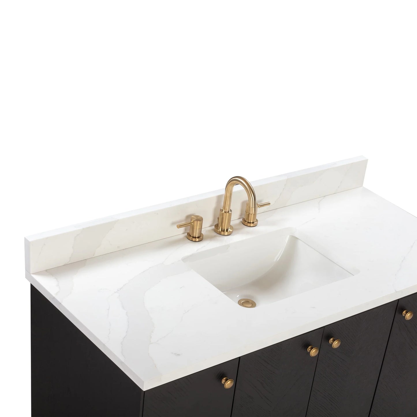Adele 48" Freestanding Bathroom Vanity with Calacatta White Quartz Top and Vitreous China Undermount Sink