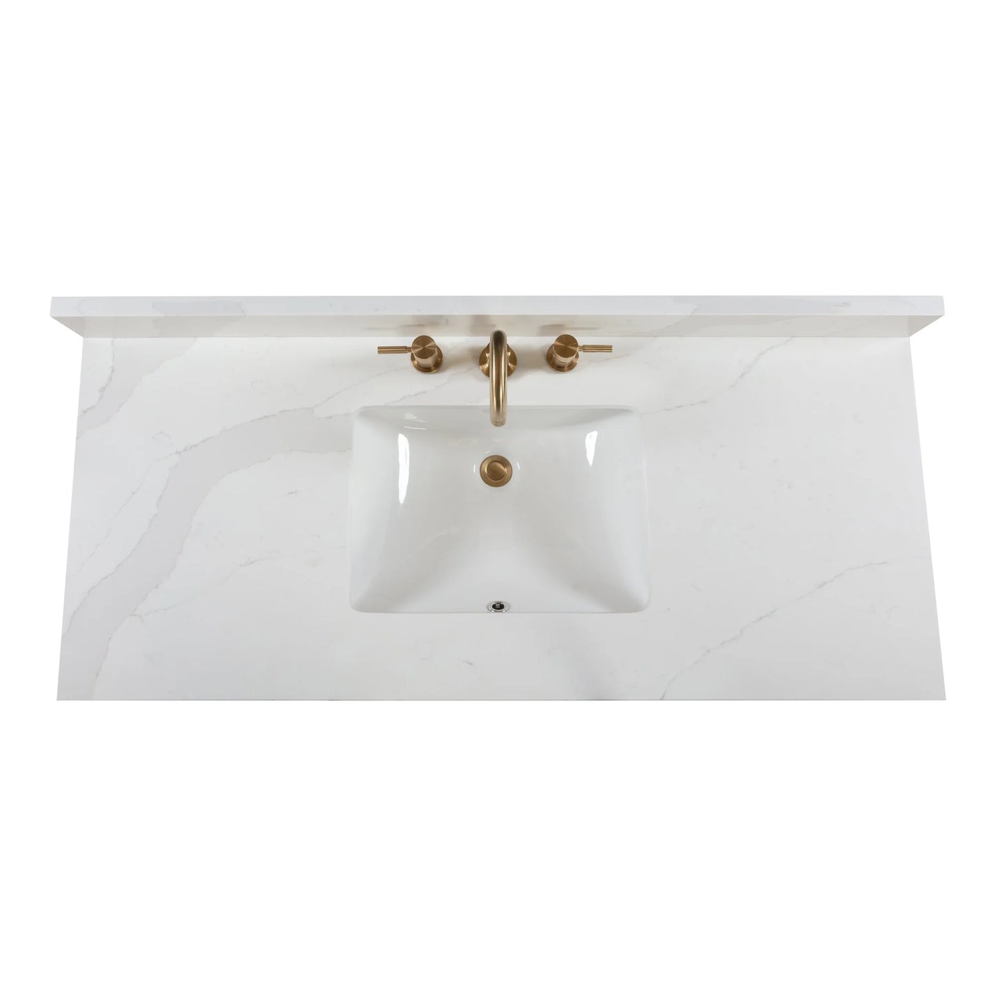 Adele 48" Freestanding Bathroom Vanity with Calacatta White Quartz Top and Vitreous China Undermount Sink