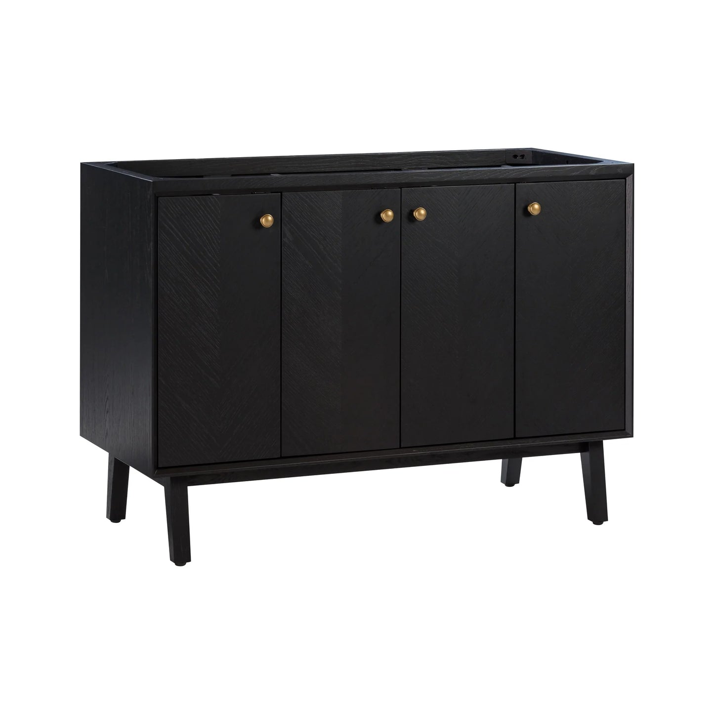 Adele 48" Freestanding Bathroom Vanity with Calacatta White Quartz Top and Vitreous China Undermount Sink