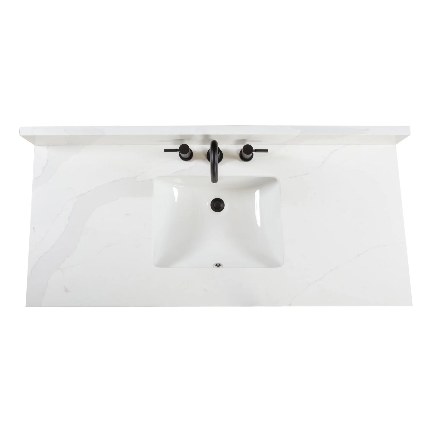 Adele 48" Freestanding Bathroom Vanity with Calacatta White Quartz Top and Vitreous China Undermount Sink