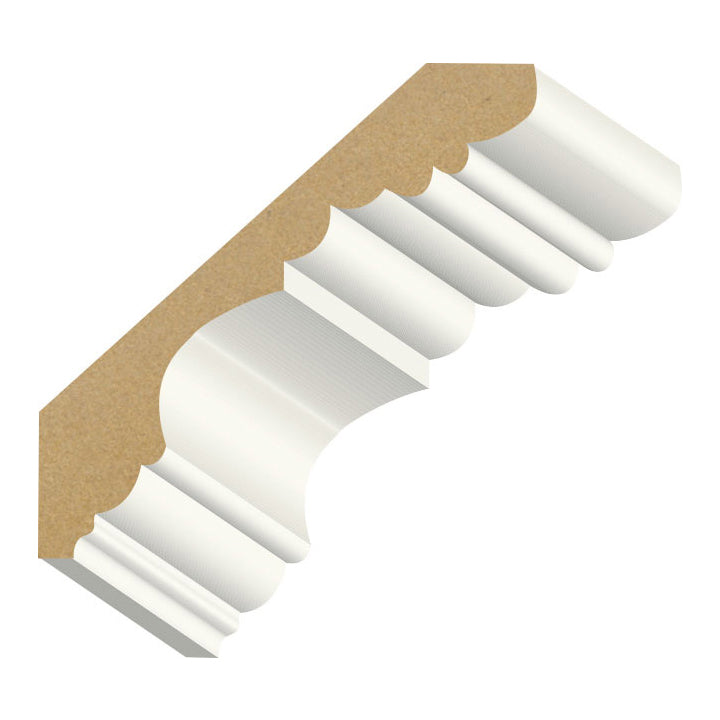 3-7/16" MDF Georgian Crown