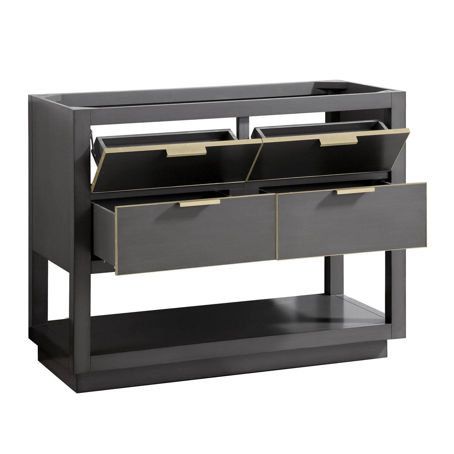 Allie 36" Freestanding Bathroom Vanity with Stone Top and Vitreous China Undermount Sink