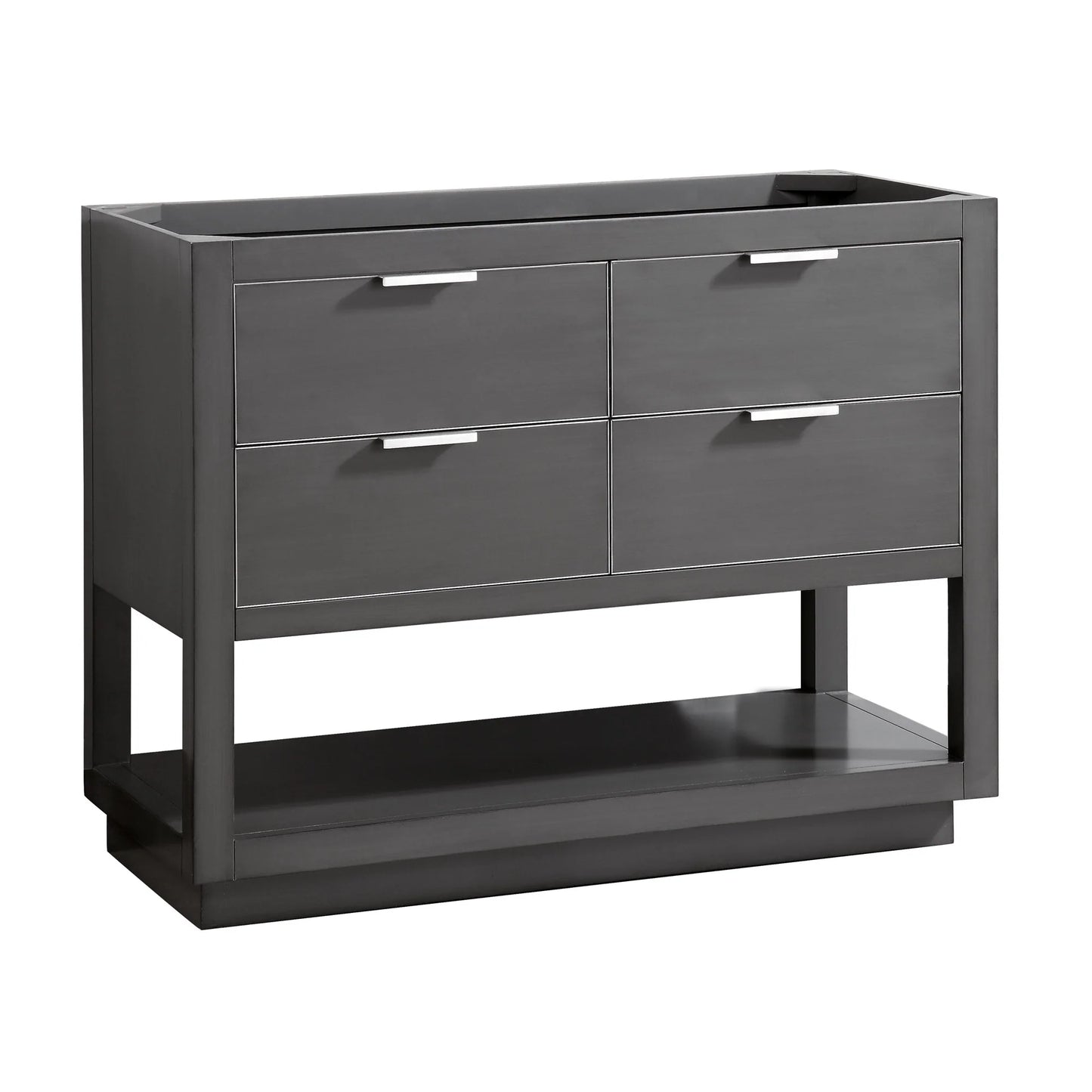 Allie 42" Freestanding Bathroom Vanity with Stone Top and Vitreous China Undermount Sink