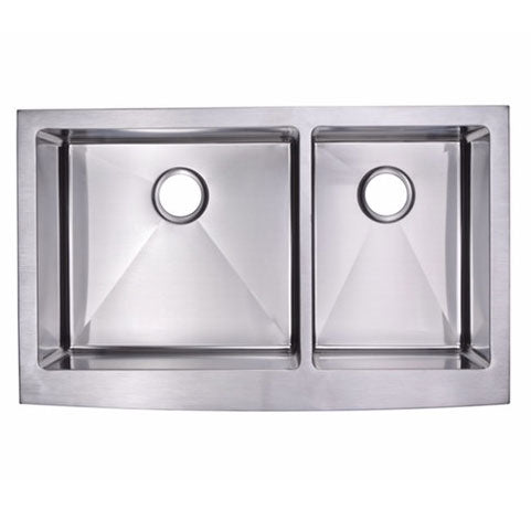 Ronny 33" Stainless Steel Apron / Farmhouse Double Basin Kitchen Sink