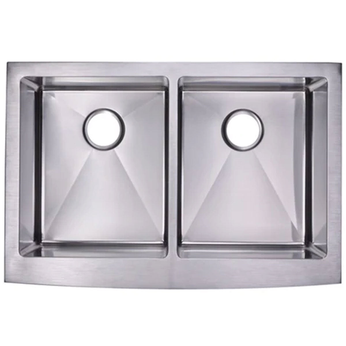 Ronny 33" Stainless Steel Apron / Farmhouse Double Basin Kitchen Sink