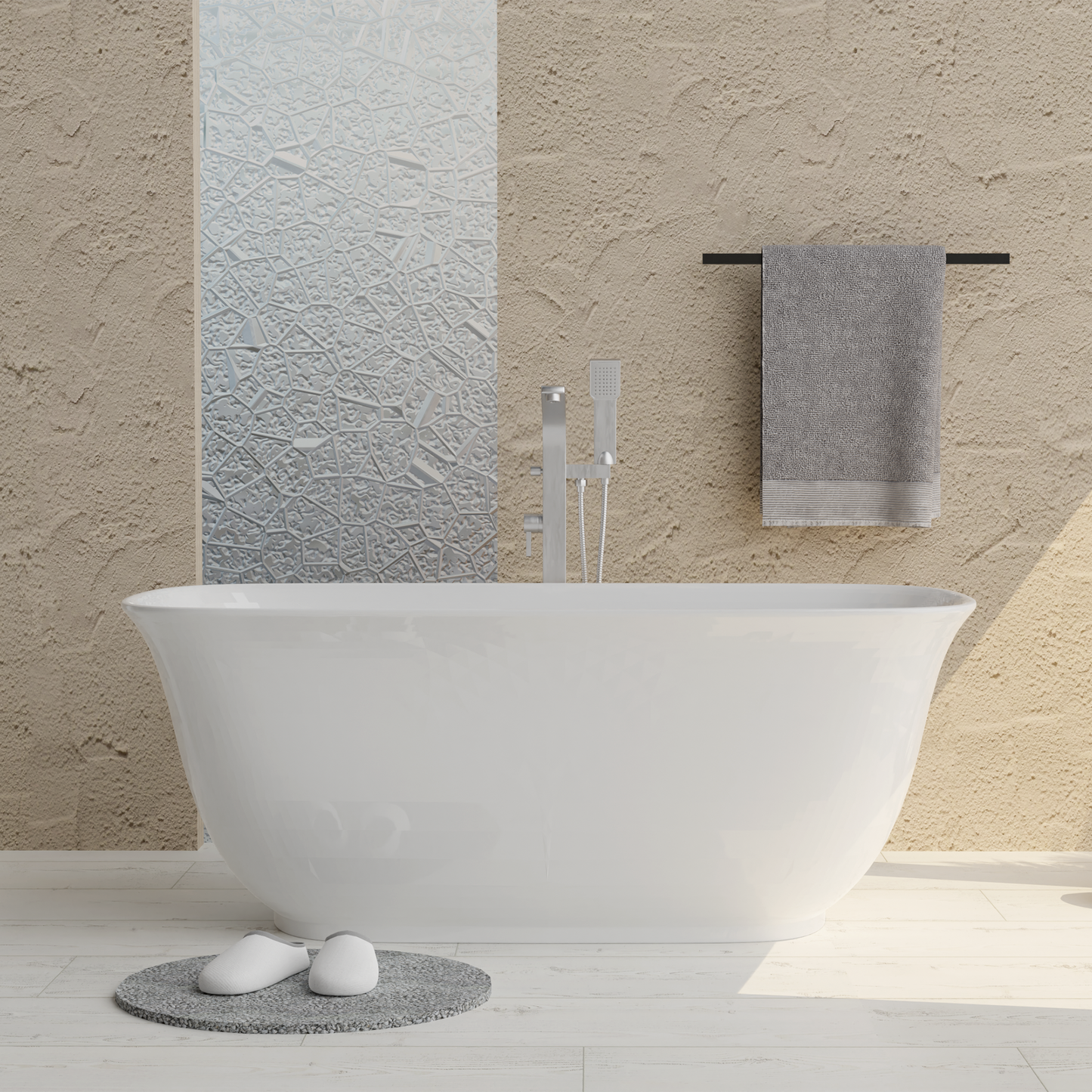 Freestanding Bathtub – Glossy White – Riva