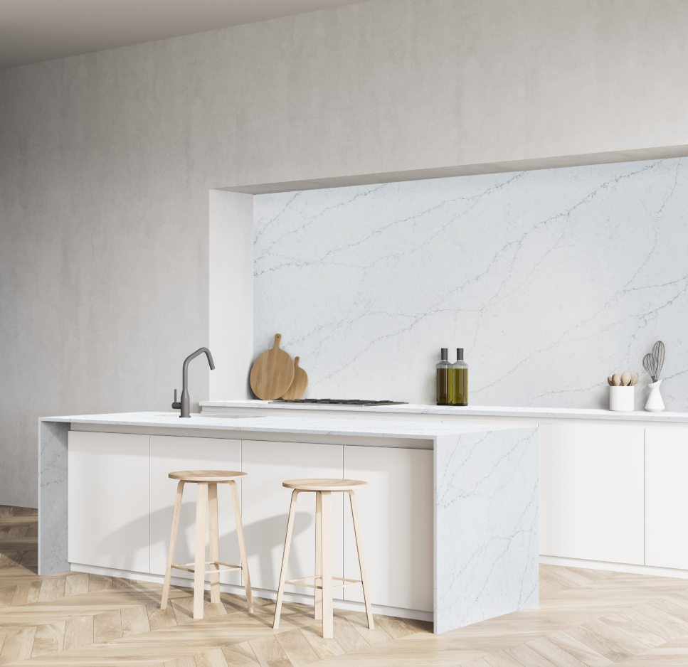 Alpine Glacier Silica-Free Quartz Slab