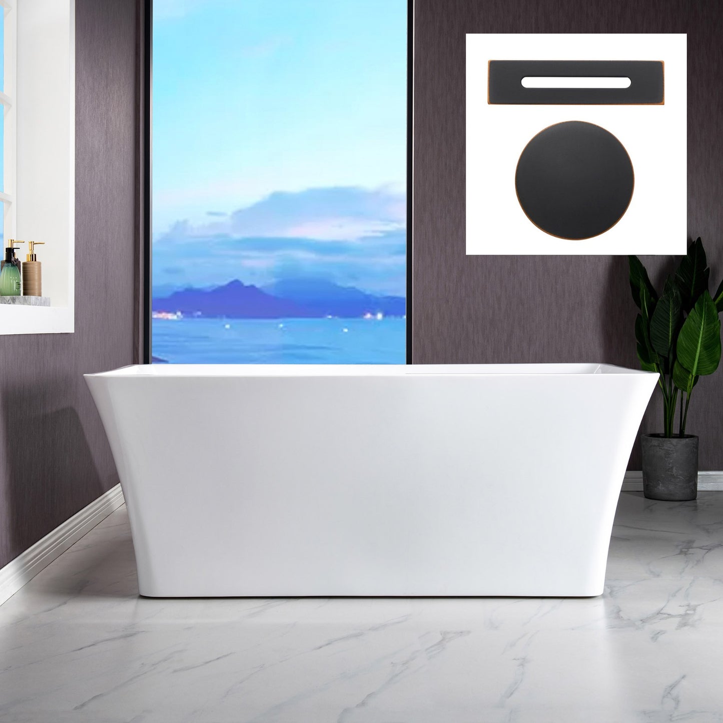 Kohrra 59" Freestanding Bathtub