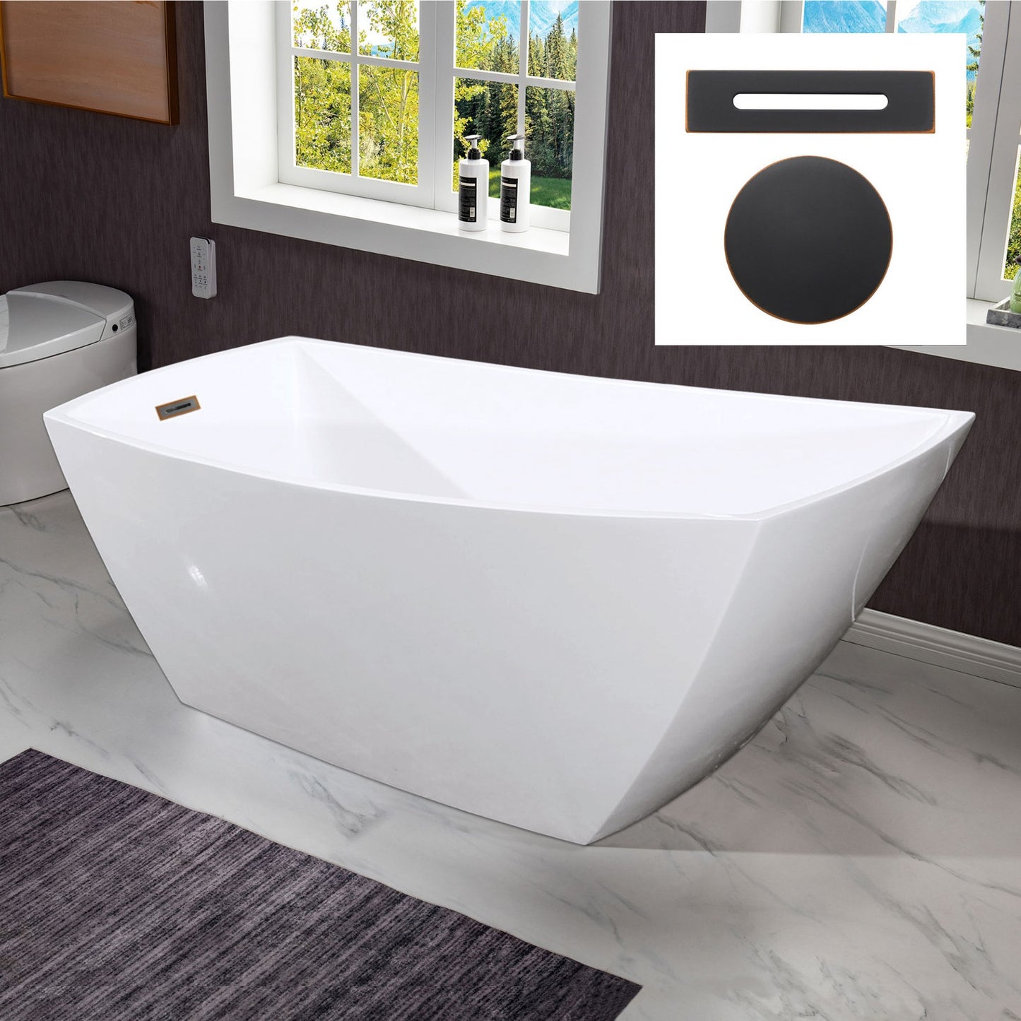 Bolan 67" Freestanding Bathtub