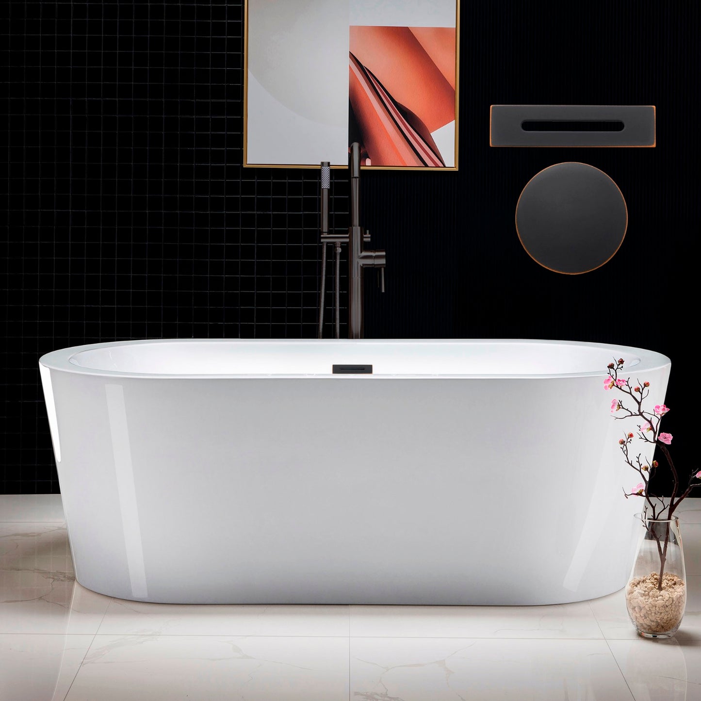 Kiri 67" Freestanding Bathtub