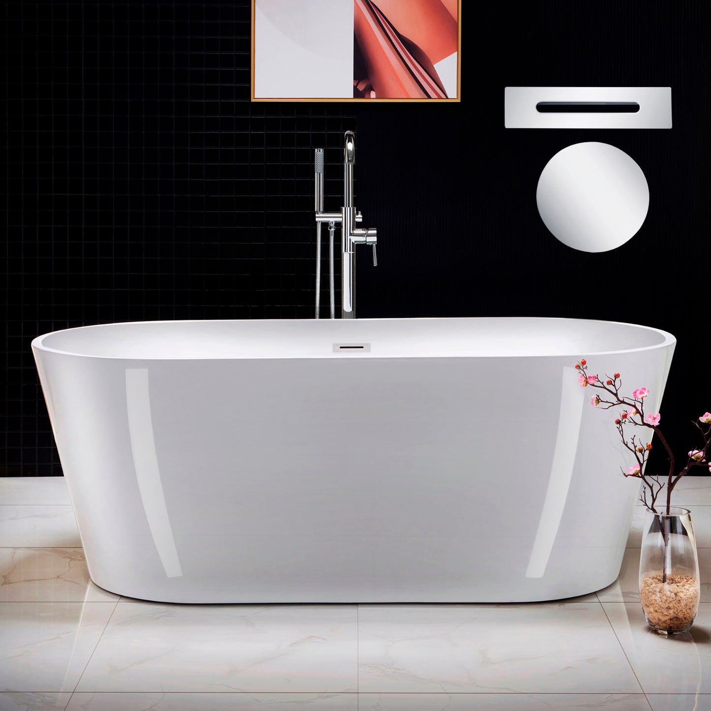 Brume 67" Freestanding Bathtub