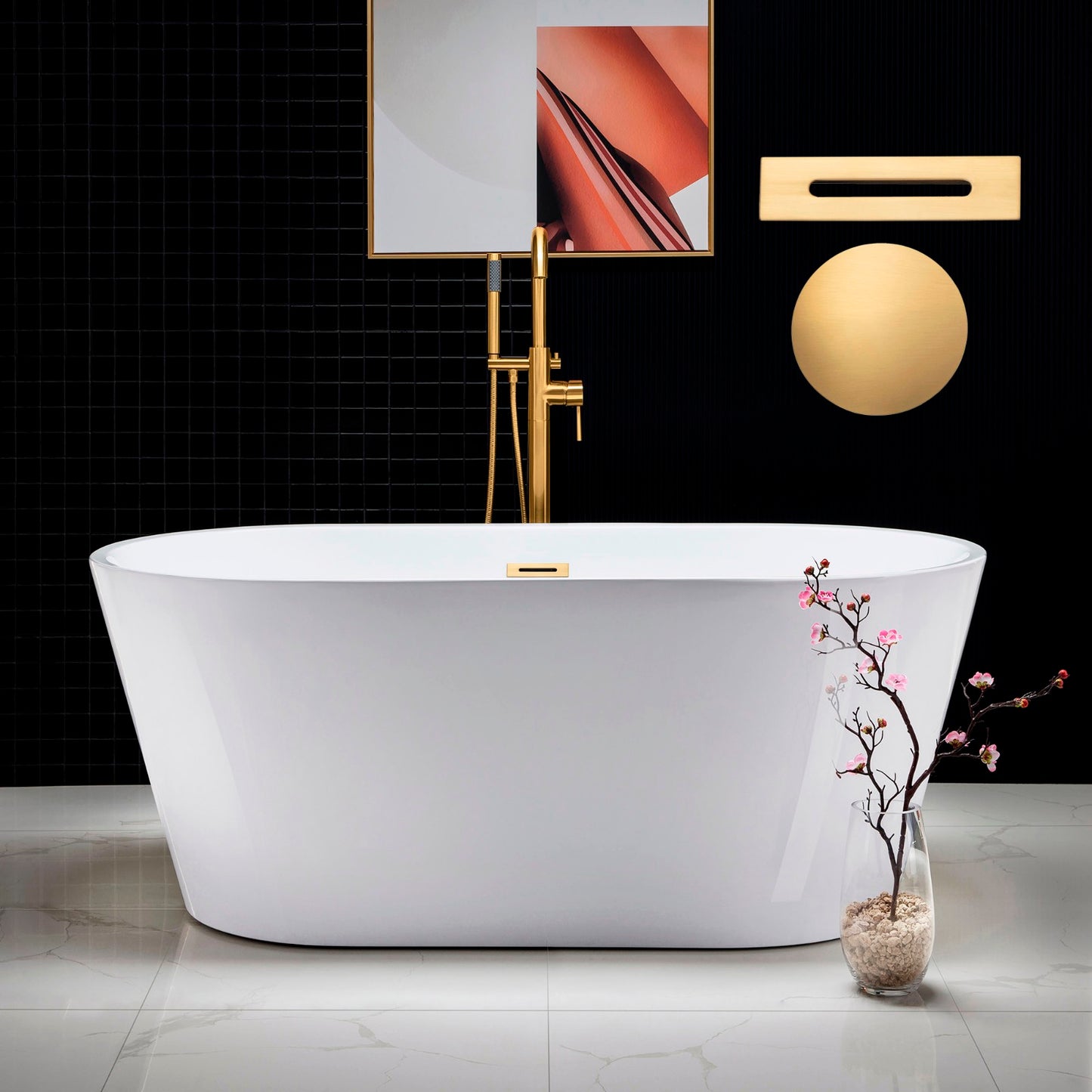 Brume 59" Freestanding Bathtub