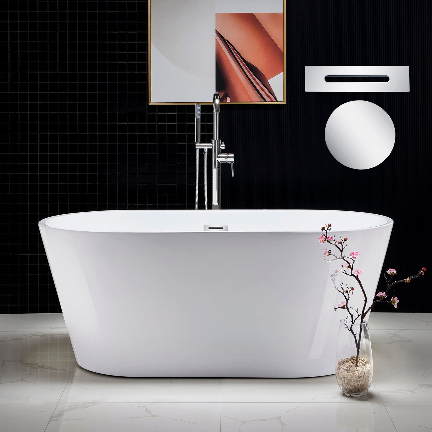 Brume 59" Freestanding Bathtub