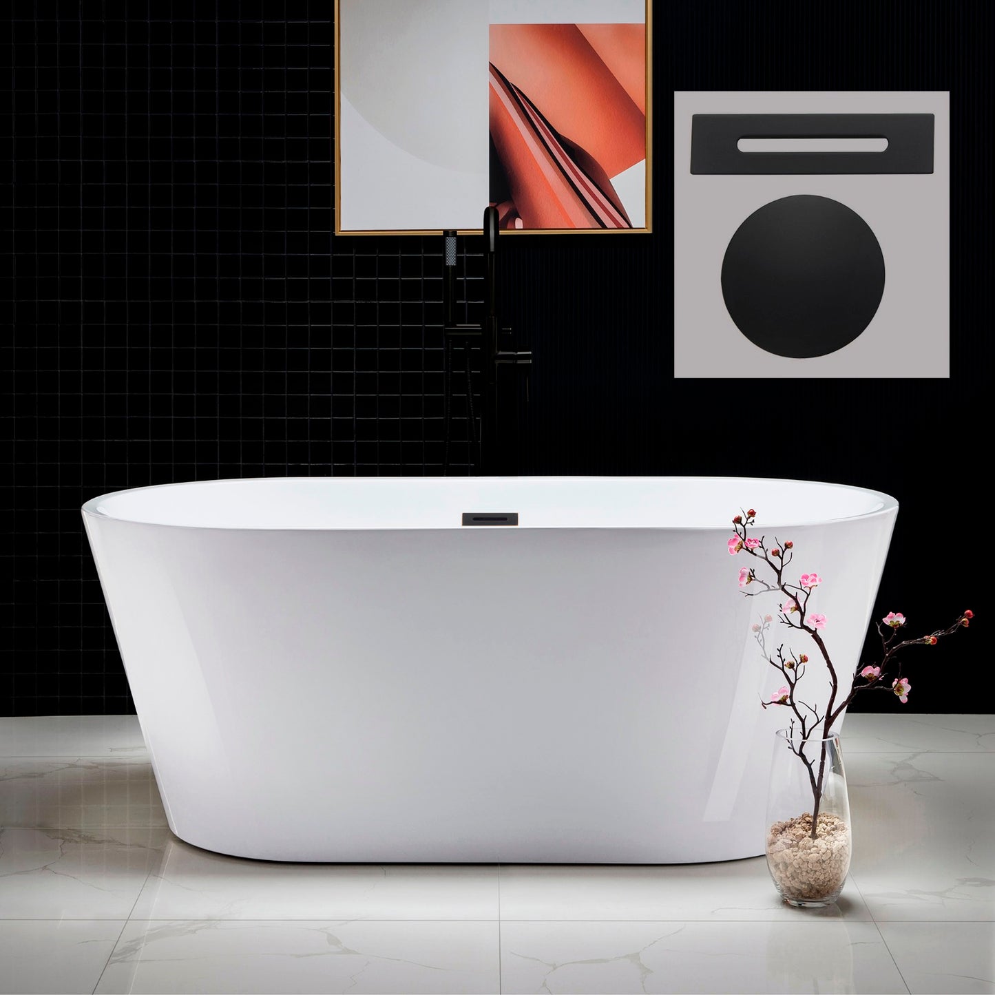 Brume 59" Freestanding Bathtub